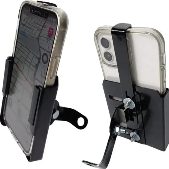 SUPORTE CELULAR PARA MOTO ANTI-FURTO EM AÇO COM REGULAGEM FACIL MOTOBOY DELIVERY