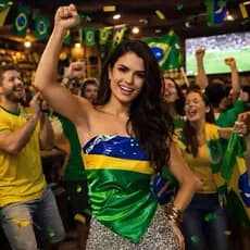 Lenço de Cetim Estilo Bandeira Copa 2026 de Poliéster e Algodão90x90 cm/50*50cm