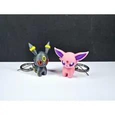 Chaveiro Chibi Umbreon e Espeon
