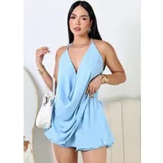 CONJUNTO FEMININO BLUSA E SHORT SAIA