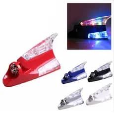 sdriau-Universal Car Wind Driven Anti-Colisão Antena De Barbatanas De Tubarão LED Lâmpada Flash Avisar