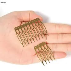 Clipes De Pente Lateral De Cabelo De Metal , Véu Decorativo De Casamento De Noiva , Pentes Para Mulheres , Meninas , Dec