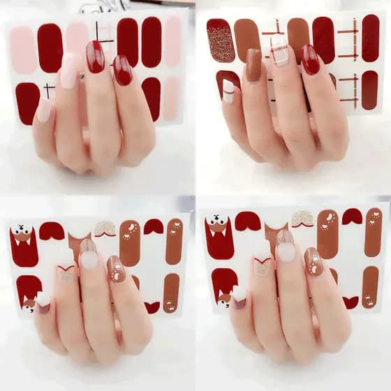 Princesa Série Zhengxiang Influencer Adesivos de manicure Pequenos adesivos de manicure frescos com estampa de leopardo