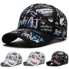 Moda Graffiti na moda chapéu exclusivo impresso Hip Hop boné guarda-sol unissex (novo estoque pronto)