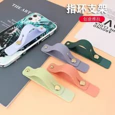 Anel deslizante do telefone móvel fivela suporte retrátil simples adesivo cor sólida Silicone pulseira suporte resistent