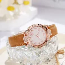 Senhoras estudantes simples moda tendência Casual atmosférico quartzo relógio feminino influenciador mesmo