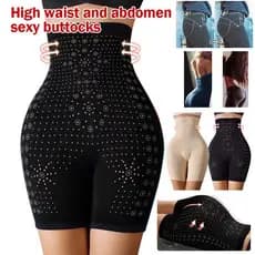 Plus Size 40Kg-80 Calças De Queima De Gordura Shaping Cintura Alta Corpo Underwear Sem Costura Controle Abdômen Shaper T