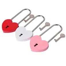 Cadeado Metálico Em Forma De Coração Mini Fechadura De Amor Com Chave Para Jóias Caixa De Armazenamento De Diário De Noi
