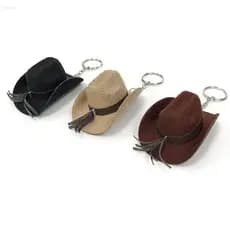 Chaveiro De Chapéu De Cowboy ADAMES , Pingente De Bolsa Decoração Chaveiros Ocidental , Ornamentos Europeus Elegantes