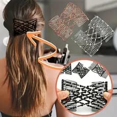 Moda Pente De Cabelo Vidro Grânulo Elástico Dupla Inserção Estilo Acessórios Para O Clipes Magia C5