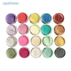 Opa 20 Pçs / Conjunto Pigmento Perolada Pó Manual Para Joias / Pigmento Resina Epóxi