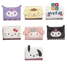 Carteiras Triplas YVEFAT , Porta-Identidades De Ônibus Melody Kuromi Cinnamoroll Moedas , Desenho Animado Sanrio Hello K