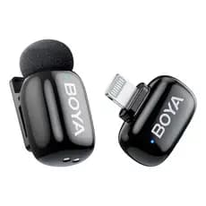Microfone Lapela Semfio Boya Boyamini-16 Para Ios Preto