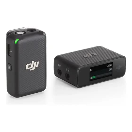 Microfone Dji (1 Tx + 1 Rx), Microfone De Lapela Sem Fio Preto (NOVO)