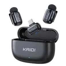 Microfone Lapela Sem Fio com Mudança de Voz por Inteligência Artificial kmf3
