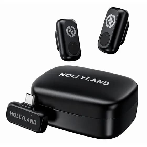 Microfone Lapela Sem Fio Hollyland Lark A1 Duo, Usb-c Cinza