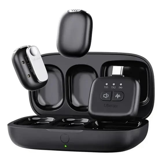 Ulanzi A30 Mini Microfone Para Celular, Dslr Câmera E Pc Cor Preto