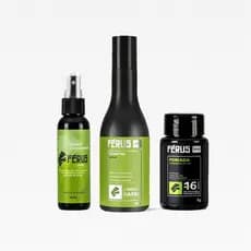 Shampoo Férus Man Refresh + Pomada em Pó + Acelerador de Crescimento