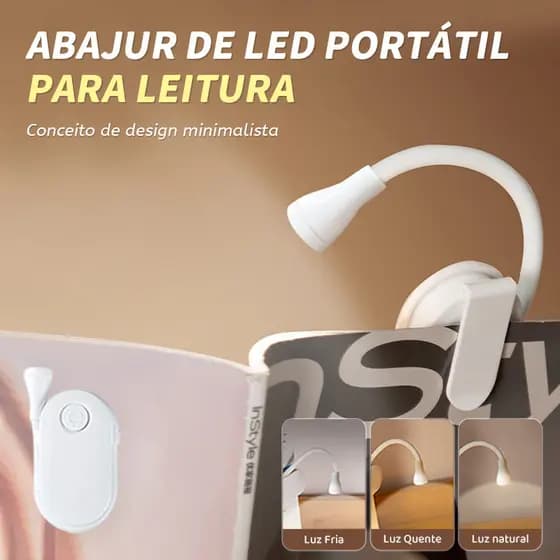 Mini Lâmpada de Clipe Dobrável De Mesa Carregamento USB Portátil Proteção Para Os Olhos，Lâmpada de Clipe Recarregável