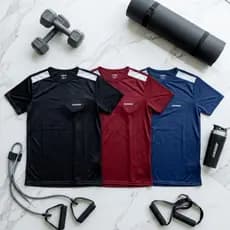 Kit 3 Camisetas Masculinas Dry Fit Academia Fitness Treino Caminhada Leve Secagem Rápida para Rotina