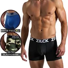 5 Cuecas Boxer Masculina Microfibra Adulto Forro 100% Algodão Cueca Box Masculino