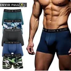 10 Cuecas Boxer Masculina Microfibra Adulto Forro 100% Algodão Cueca Box Masculino Roupa Íntima Coeca