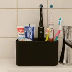 Organizador Banheiro Suporte Escova De Dentes Funcional Prático Moderno Compacto Casa Lavabo Acessórios Estilo Limpeza