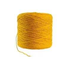 Barbante ou Linha para Crochê Colorido Nº 8 - Amarelo Escuro Fios e Redes