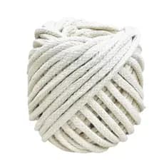Cordão de Algodão Trancelim 10mm com Alma – Bege Natural 50mts Fios e Redes