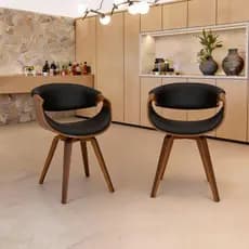 Kit 2 Cadeiras de Jantar Nicole HomeNow Madeira