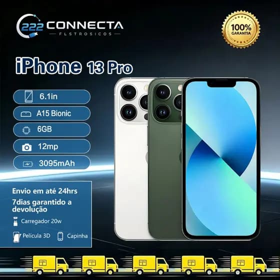 iPhone 13 Pro Max 128GB ou 256GB Carregador Garantia e Nota Fiscal Semi novo