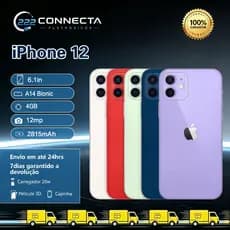 iPhone 12  128GB Verde Vitrine Carregador Garantia e Nota Fiscal Bateria saudável sem vestígios