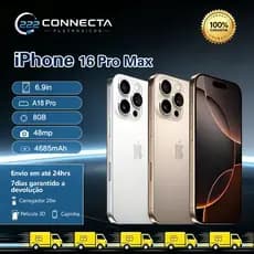 Celular Iphone 16pro max 256GB 100% Original Com Garantia- Vitrine