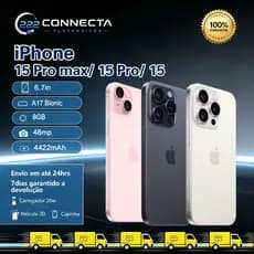 Celular Iphone 15/ 15 Pro/ 15 Pro Max 128gb/ 256gb 100% Original Com Garantia- Vitrine