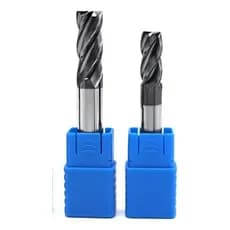 Fresa de Topo Metal duro HRC45 Helicoidal kit 5mm, 6mm, 8mm e 10mm com cobertura Tísin/TiaIn