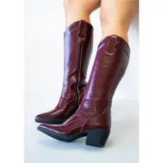 Bota Montaria Feminina Cano Longo Salto Bloco Premium