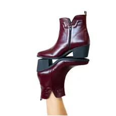 Bota Coturno Feminina Cano Baixo Montaria Salto Médio