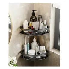 Kit 2 Prateleiras Suporte Parede Banheiro Cozinha Lavanderia Organizador Multiuso Shampoo Sabonete
