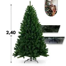 Arvore de Natal 2.40cm 1400 Galhos Exclusiva Super Cheia Grande Luxo Decoração de Natal 2025