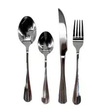 Conjunto Talheres Inox 24 Pecas Completo Maleta Portatil Alta Qualidade Duravel Elegante