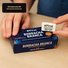 Kit Econômico Pacote 60 Borrachas Brancas Escolares Escritório Apagadores Nº60 Atacado Volta As Aulas