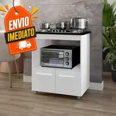 Balcão Cooktop 4 ou 5 Bocas Elisa Com Espaço Para Forno - Envio Imediato