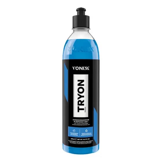 TRYON 500ml VONNIX - 3 EM 1 RESTAURADOR PLÁSTICOS INTERNOS, EXTERNOS E BORRACHAS
