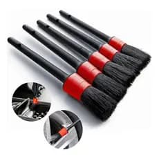 Kit de 5 Pinceis para Detalhamento Automotivo e de Motos super resistente 5 tamanhos