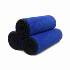 Kit 3 Panos Microfibra Premium Azul Super Absorvente Multiuso Limpeza Carro Casa