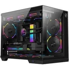 Gabinete Kalkan Saga Preto Micro ATX USB 3.0 Aquário Sem Fan