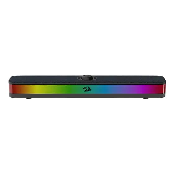 Soundbar Gamer Redragon Neo RGB USB-C 2x5W RMS Preto