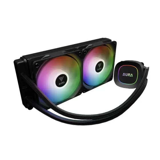 Water Cooler Gamdias Aura GL240 Lite Preto ARGB AMD AM5 Intel LGA