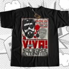 Camiseta Raul Seixas - Viva a Sociedade Alternativa 100% Algodão fashion