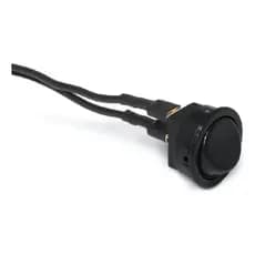 Botão Interruptor Bolinha Redondo Preto Embutir Em Moveis